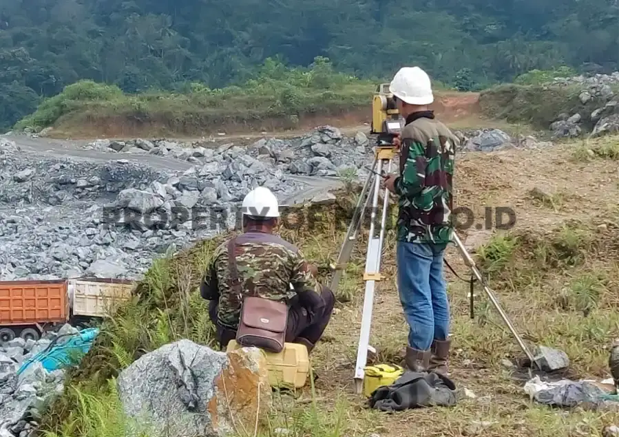 kegiatan survey lokasi drilling dan blasting Site Medan