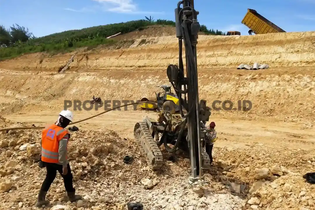 kegiatan drilling site tulungagung jalan lintas selatan lot 6b