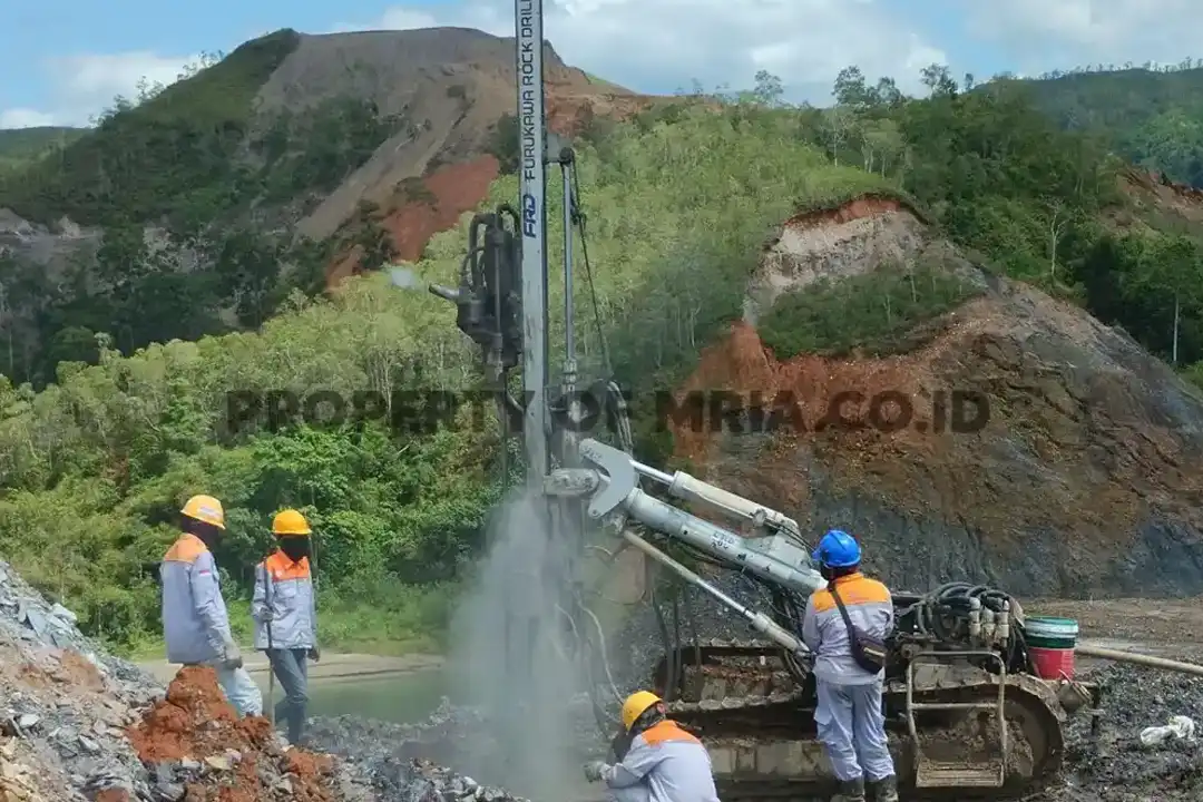 kegiatan surveying untuk menentukan titik ledak baru