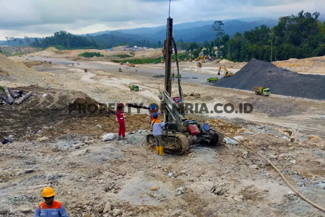 kegiatan drilling bandara siboru fakfak