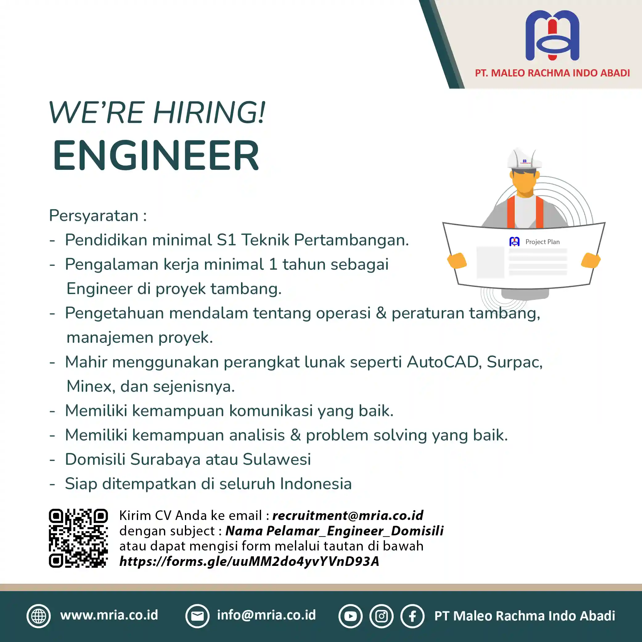 lowongan pekerjaan Engineer